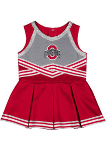 Baby Ohio State Buckeyes Red Colosseum Lollipop Park Cheer Set