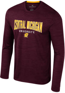 Colosseum Central Michigan Chippewas Maroon Dozer Long Sleeve T-Shirt