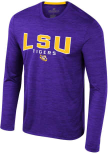 Colosseum LSU Tigers Purple Dozer Long Sleeve T-Shirt