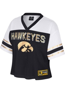 Womens Iowa Hawkeyes Black Colosseum Posh Jersey Fashion Football