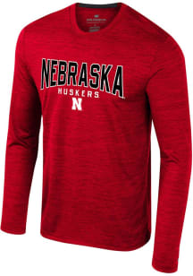 Mens Nebraska Cornhuskers Red Colosseum Dozer Long Sleeve T-Shirt