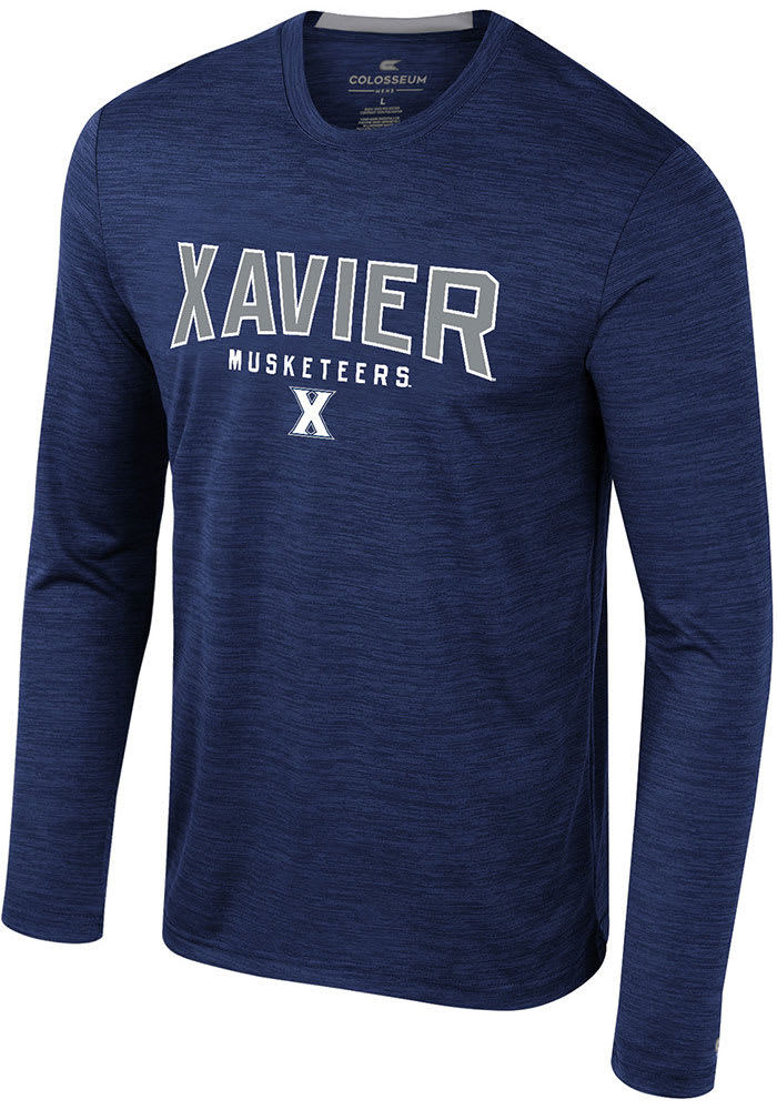 Colosseum Xavier Musketeers Navy Blue Dozer Long Sleeve T-Shirt