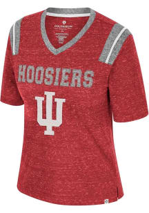 Indiana Hoosiers Crimson Colosseum Toodles Poodles Short Sleeve T-Shirt