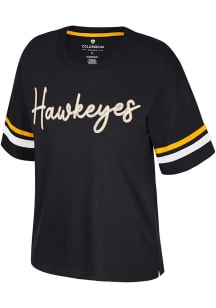 Iowa Hawkeyes Black Colosseum Realist Short Sleeve T-Shirt