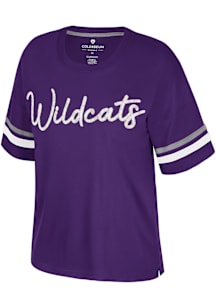 K-State Wildcats Purple Colosseum Realist Short Sleeve T-Shirt
