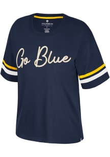 Michigan Wolverines Blue Colosseum Realist Short Sleeve T-Shirt