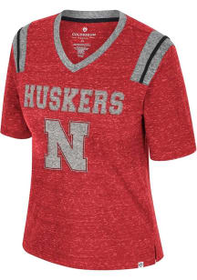 Nebraska Cornhuskers Red Colosseum Toodles Poodles Short Sleeve T-Shirt