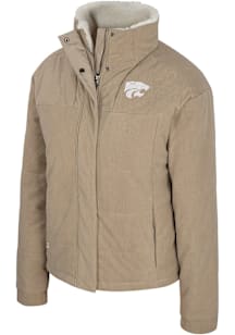 Womens K-State Wildcats Tan Colosseum Luxury Heavy Weight Jacket