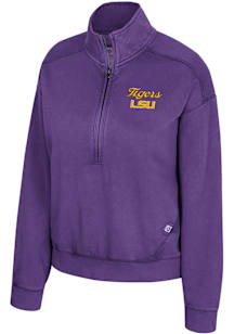 Colosseum LSU Tigers Womens Purple Camille Qtr Zip