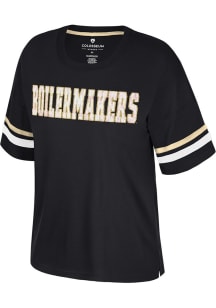 Purdue Boilermakers Black Colosseum Realist Short Sleeve T-Shirt