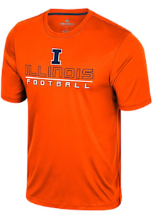 Colosseum Illinois Fighting Illini Orange Bird Law GCC Football Short Sleeve T Shirt