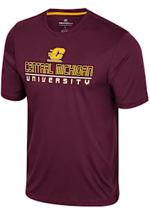 Colosseum Central Michigan Chippewas Maroon Bird Law GCC Short Sleeve T Shirt