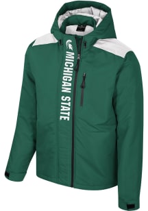 Mens Michigan State Spartans Green Colosseum The One Full Zip Heavyweight Jacket