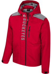 Colosseum Ohio State Buckeyes Mens Red The One Full Zip Heavyweight Jacket