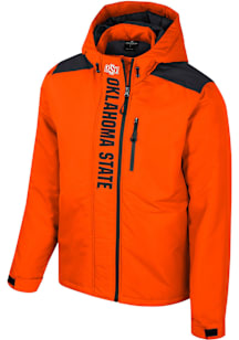 Mens Oklahoma State Cowboys Colosseum Mens The One Full Zip Heavyweight Jacket - Orange