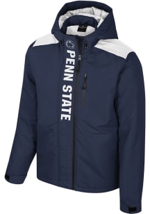 Mens Penn State Nittany Lions Navy Blue Colosseum The One Full Zip Heavyweight Jacket