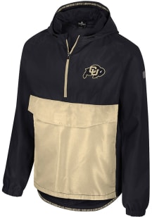Colosseum Colorado Buffaloes Mens Black Reloaded Zip Anorak Light Weight Jacket