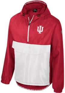 Mens Indiana Hoosiers Cardinal Colosseum Reloaded Zip Anorak Light Weight Jacket