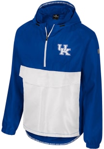 Colosseum Kentucky Wildcats Mens Blue Reloaded Zip Anorak Light Weight Jacket
