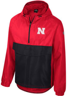 Colosseum Nebraska Cornhuskers Mens Red Reloaded Zip Anorak Light Weight Jacket