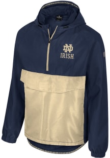 Colosseum Notre Dame Fighting Irish Mens Navy Blue Reloaded Zip Anorak Light Weight Jacket