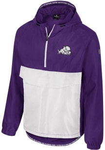 Colosseum TCU Horned Frogs Mens Purple Reloaded Zip Anorak Light Weight Jacket