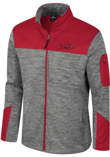Colosseum Arkansas Razorbacks Mens Grey Guard Medium Weight Jacket