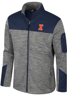 Mens Illinois Fighting Illini Grey Colosseum Guard Medium Weight Jacket