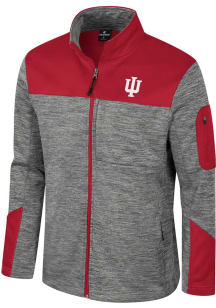 Mens Indiana Hoosiers Grey Colosseum Guard Medium Weight Jacket