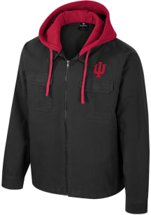 Mens Indiana Hoosiers Charcoal Colosseum Great Outdoors Medium Weight Jacket