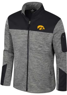 Mens Iowa Hawkeyes Grey Colosseum Guard Medium Weight Jacket