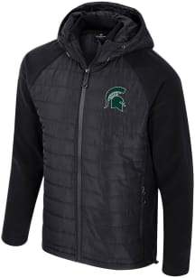 Mens Michigan State Spartans Black Colosseum Block The Sun Medium Weight Jacket