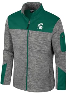 Mens Michigan State Spartans Grey Colosseum Guard Medium Weight Jacket