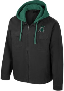 Mens Michigan State Spartans Charcoal Colosseum Great Outdoors Medium Weight Jacket