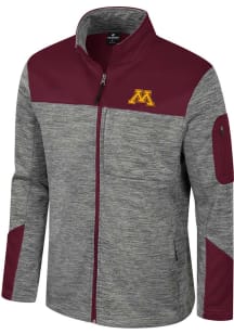 Mens Minnesota Golden Gophers Grey Colosseum Guard Medium Weight Jacket