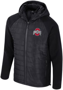 Mens Ohio State Buckeyes Black Colosseum Block The Sun Medium Weight Jacket