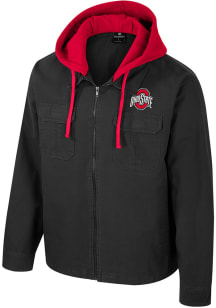 Mens Ohio State Buckeyes Charcoal Colosseum Great Outdoors Medium Weight Jacket