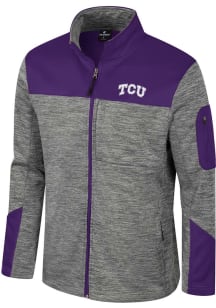 Colosseum TCU Horned Frogs Mens Grey Guard Medium Weight Jacket