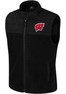 Mens Wisconsin Badgers Black Colosseum Block The Sun Vest