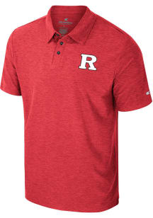 Mens Rutgers Scarlet Knights Black Colosseum Revolution Short Sleeve Polo Shirt