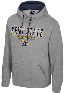 Colosseum Kent State Golden Flashes Mens Grey Charlie Long Sleeve Hoodie