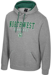 Colosseum Northwest Missouri State Bearcats Mens Grey Charlie Long Sleeve Hoodie