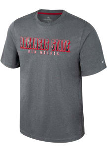 Colosseum Arkansas State Red Wolves Charcoal Forget Short Sleeve T Shirt
