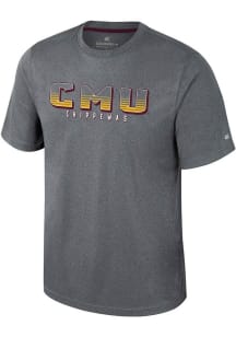 Colosseum Central Michigan Chippewas Charcoal Forget Short Sleeve T Shirt