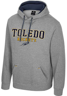 Colosseum Toledo Rockets Mens Grey Charlie Long Sleeve Hoodie