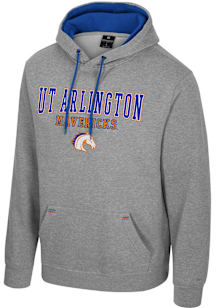 Colosseum UTA Mavericks Mens Grey Charlie Long Sleeve Hoodie