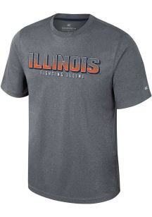 Illinois Fighting Illini Charcoal Colosseum Forget Short Sleeve T Shirt