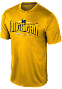 Michigan Wolverines Yellow Colosseum Two Pills Short Sleeve T Shirt