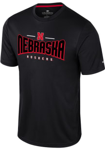Nebraska Cornhuskers Black Colosseum Two Pills Short Sleeve T Shirt