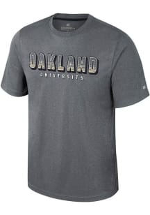 Colosseum Oakland University Golden Grizzlies Charcoal Forget Short Sleeve T Shirt